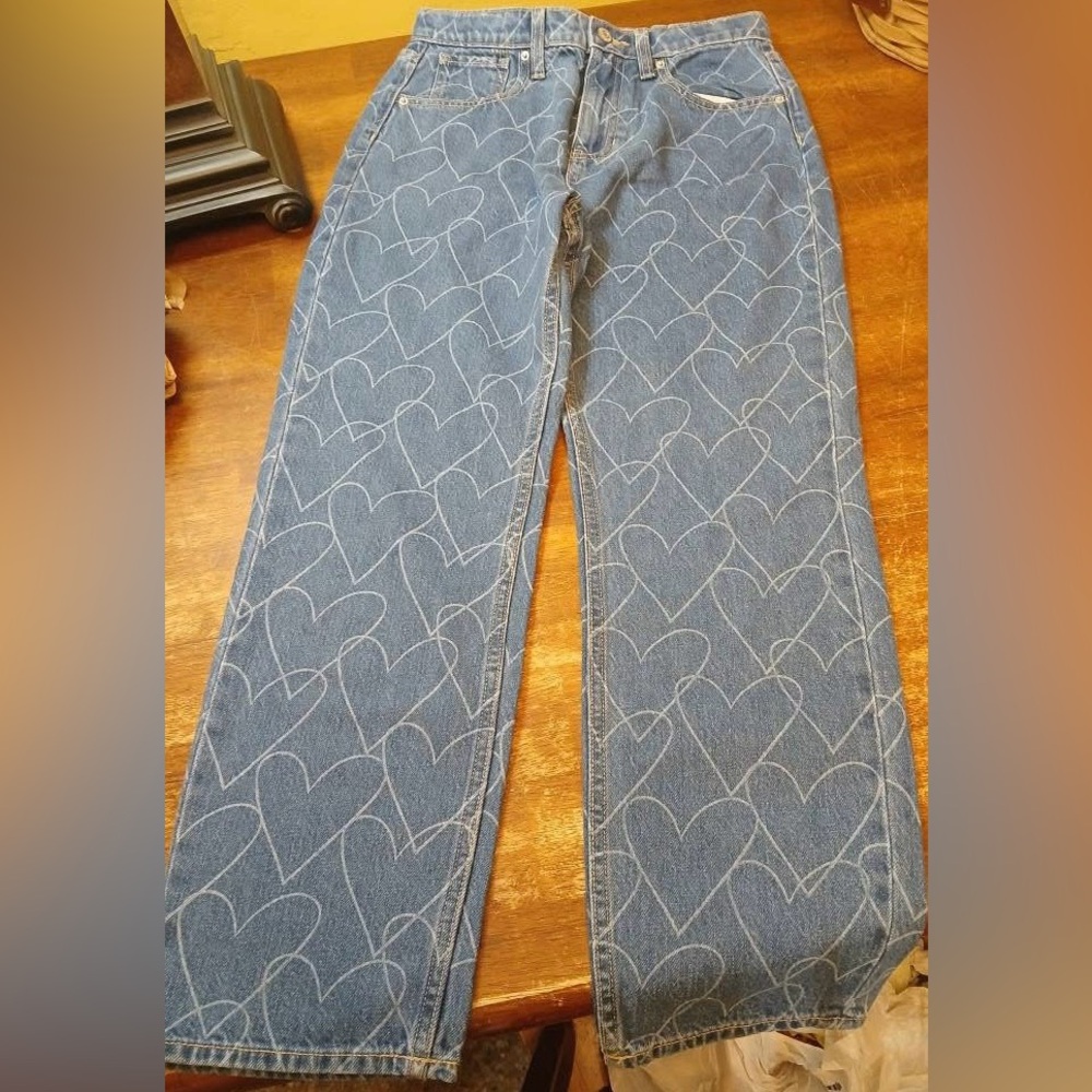 Old Navy Kids Blue Heart Jeans